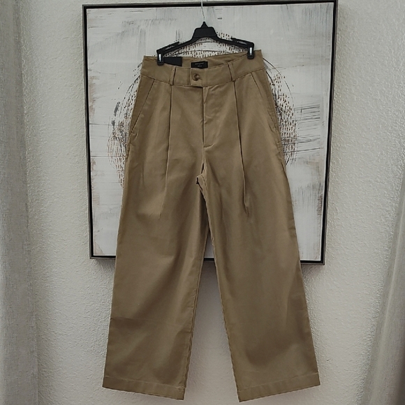 New Banana Republic Wide Leg Tan Pants Size 6 - Picture 2 of 12